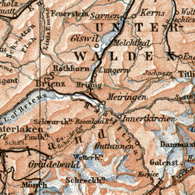 Switzerland, general map, 1909 Preview 2