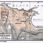 Trapezunt (طربزون, Trabzon, Trebizond) city map, 1911 Preview 1