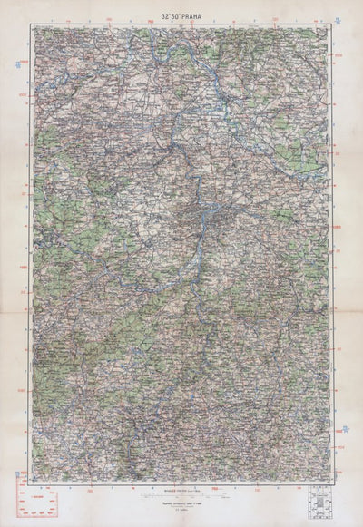 Prague (Prag, Praha) environs map, 1913 Preview 1