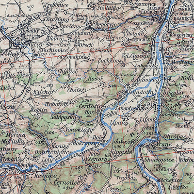 Prague (Prag, Praha) environs map, 1913 Preview 2