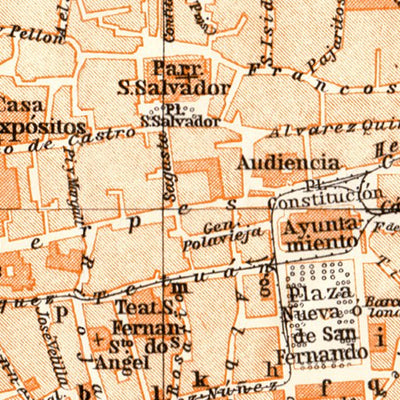 Seville (Sevilla) city map, 1929 Preview 2