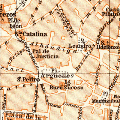 Seville (Sevilla) city map, 1929 Preview 3