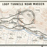 Gotthard railway. St. Gotthard spiral (loop) tunnels near Wassen, 1909 Preview 1