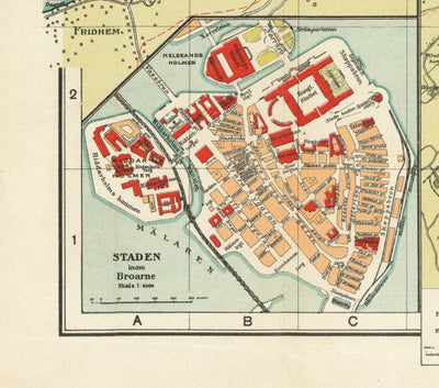 Stockholm Gamla Stan plan, 1913 Preview 1