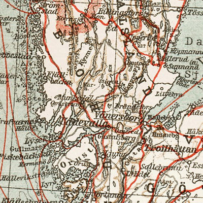 Map of the southern part of Sweden, 1929 Preview 3