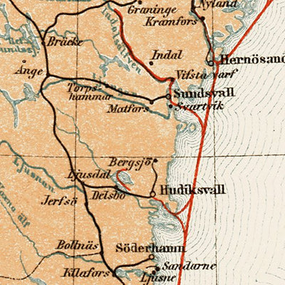 Sweden General Map, 1899 Preview 2