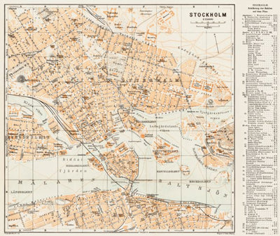Stockholm city map, 1929 Preview 1