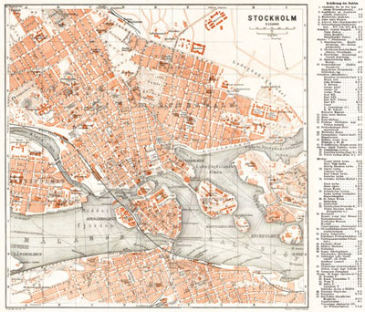 Stockholm city map, 1910 Preview 1