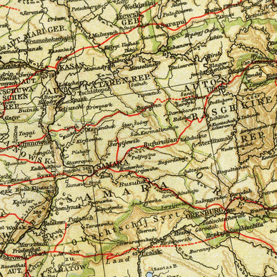 Soviet Union, European part general map, 1928 Preview 3