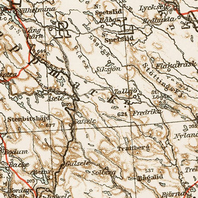 Map of the northern part of Sweden, 1929 Preview 2