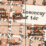 Timişoara (Temesvár) city center map, 1911 Preview 2