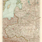 West european Russia on the map of German-Austrian-Russian Boundary Area (WW I theatre). About 1916 Preview 1
