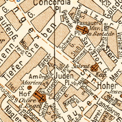 Vienna (Wien), central part map, 1929 Preview 3