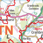 XYZ Postcode Sector Map (G113) - TN - Tonbridge Preview 2