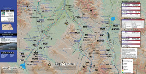 Ruby River and Beaverhead River Fishing Map - Montana Preview 1