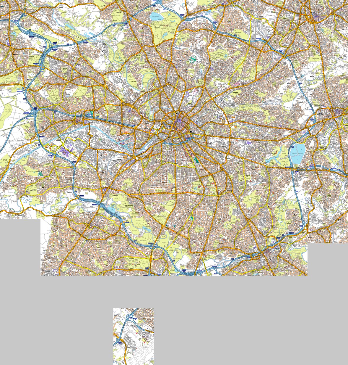 A-Z Manchester Premier Map by Geographers' A-Z Map Company | Avenza Maps
