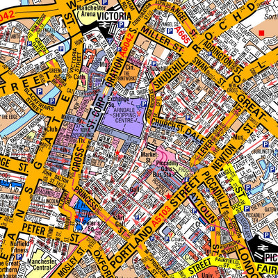 A-Z Manchester Premier Map Preview 3