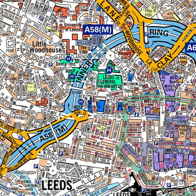A-Z Leeds Premier Map Preview 2