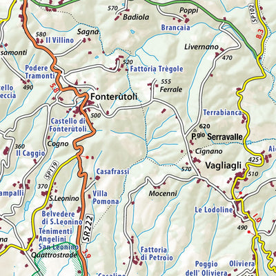 Fontanelle Chianti Map Hotel Le Fontanelle Preview 3