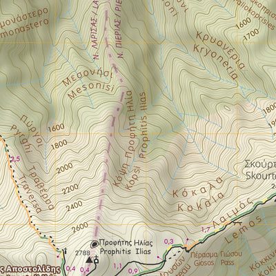 ROUTE maps [101] Mt. Olympus, Greece Preview 3