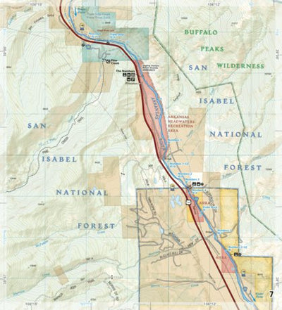 2303 Arkansas River Leadville to Salida (map 07) Preview 1