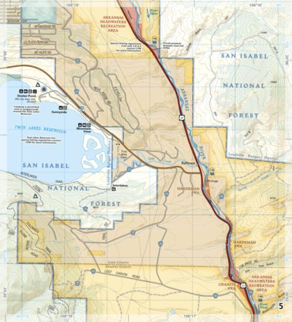2303 Arkansas River Leadville to Salida (map 05) Preview 1