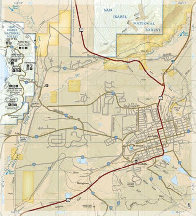 2303 Arkansas River Leadville to Salida (map 01) Preview 1