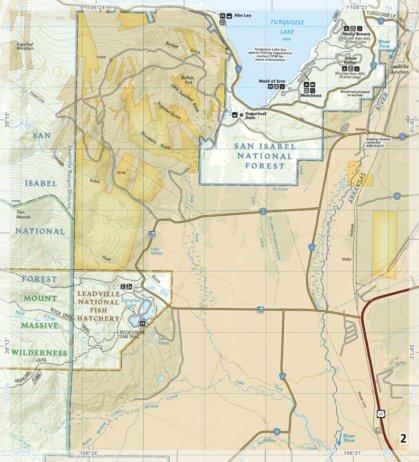 2303 Arkansas River Leadville to Salida (map 02) Preview 1
