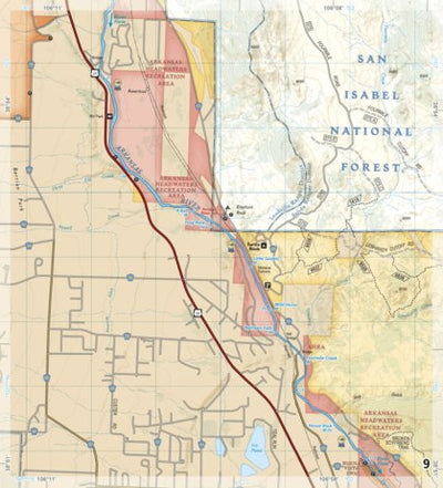 2303 Arkansas River Leadville to Salida (map 09) Preview 1