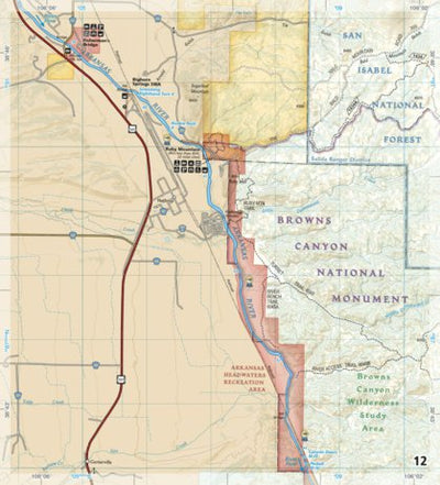 2303 Arkansas River Leadville to Salida (map 12) Preview 1