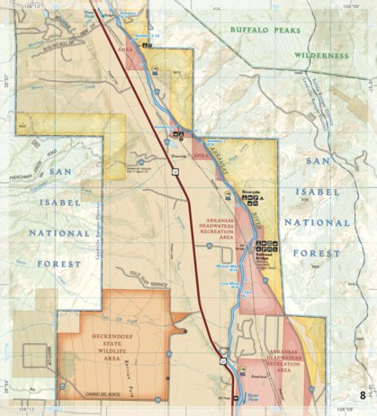 2303 Arkansas River Leadville to Salida (map 08) Preview 1