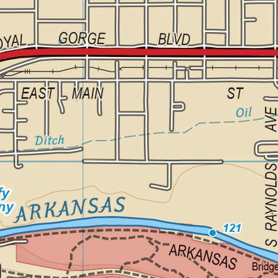 2304 Arkansas River Salida to Canon City (map 15) Preview 2