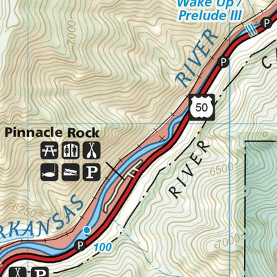2304 Arkansas River Salida to Canon City (map 10) Preview 2