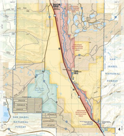 2303 Arkansas River Leadville to Salida (map 04) Preview 1