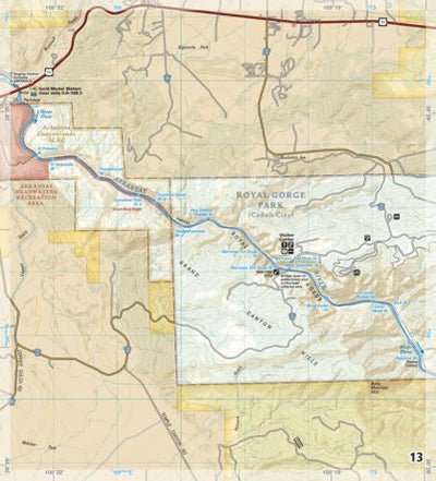 2304 Arkansas River Salida to Canon City (map 13) Preview 1