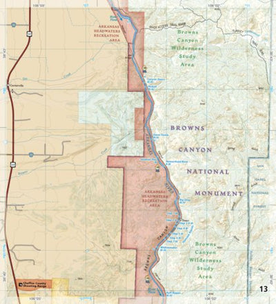 2303 Arkansas River Leadville to Salida (map 13) Preview 1