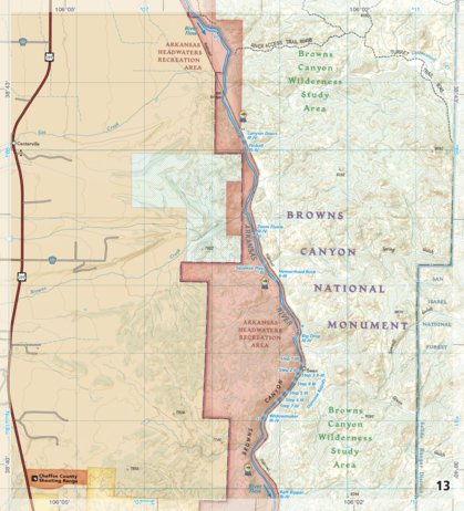 2303 Arkansas River Leadville to Salida (map 13) Preview 1