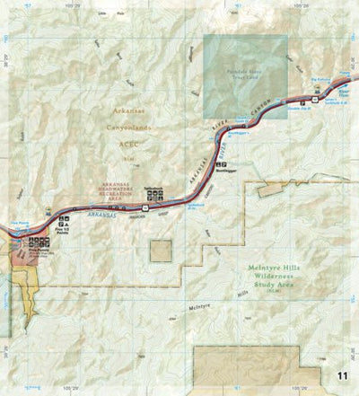 2304 Arkansas River Salida to Canon City (map 11) Preview 1