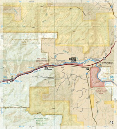 2304 Arkansas River Salida to Canon City (map 12) Preview 1