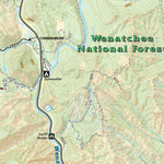 Lake Wenatchee/Leavenworth/East Alpine Lakes Wilderness, Washington Trail Map Preview 2