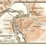 Irkutsk (Иркутскъ) environs map, 1914 Preview 1