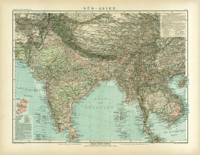 Southern Asia Map, 1905 Preview 1