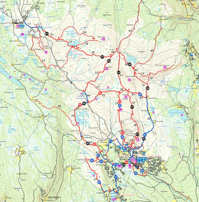 Stisykkelkart / Trailbikemap Skeikampen Preview 1