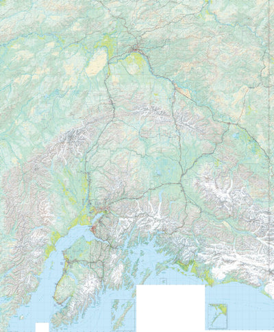 Alaska Atlas Central Landscape Maps Preview 1