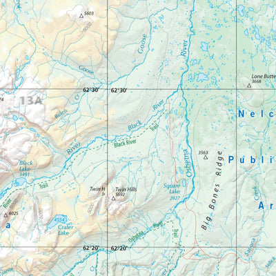 Alaska Atlas Central Landscape Maps Preview 2
