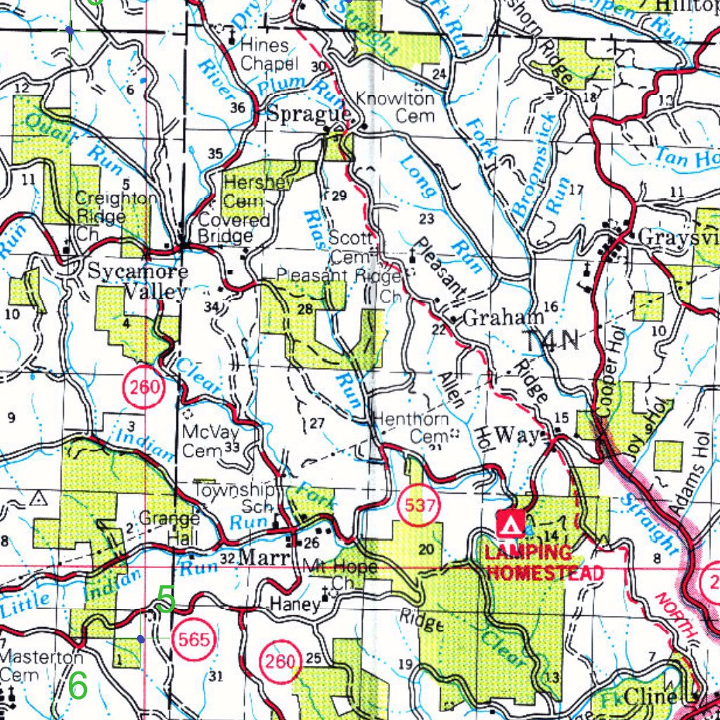 Wayne NF Forest Visitor Map - Marietta District by US Forest Service R9 ...