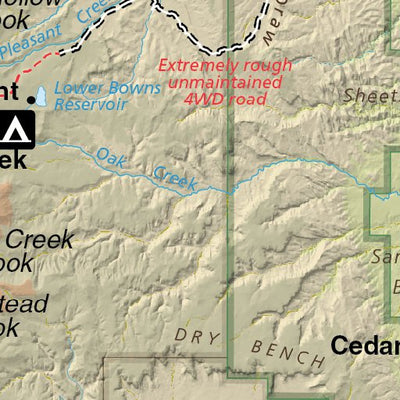 Capitol Reef National Park - NPS Map - Hike Utah - Bike Utah Preview 2