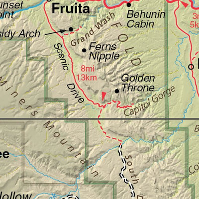Capitol Reef National Park - NPS Map - Hike Utah - Bike Utah Preview 3