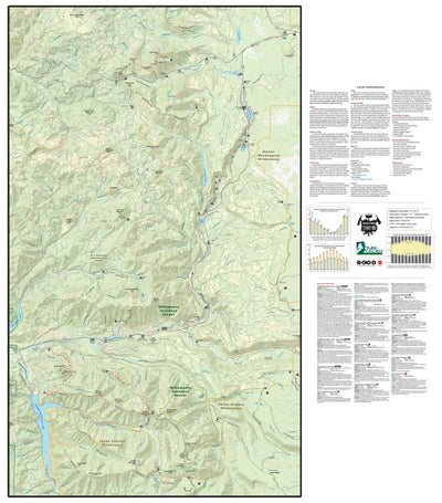 Oregon Trail Map Rivers McKenzie River Trail & O'Leary Trails, Oregon Trail Map by Adventure ...