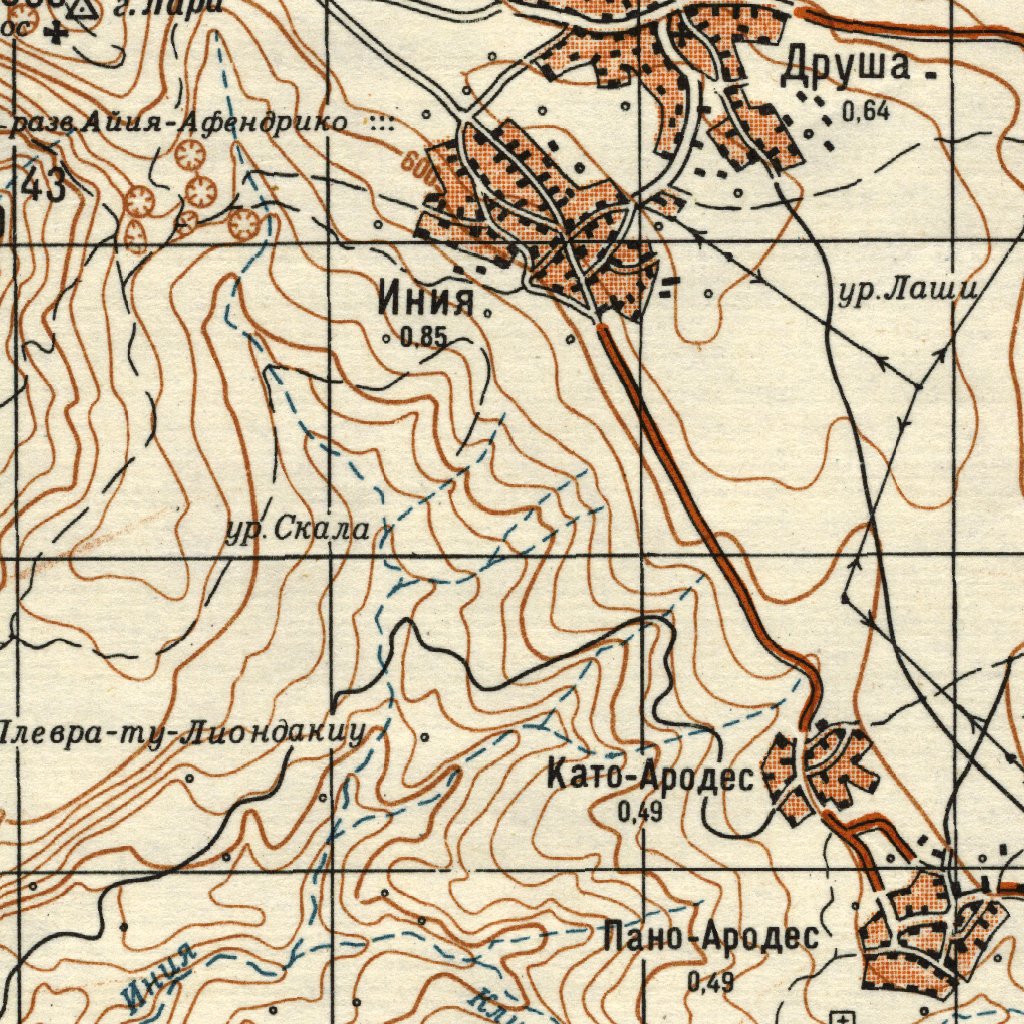 Cyprus 50K 09360412 Map by Land Info Worldwide Mapping LLC | Avenza Maps